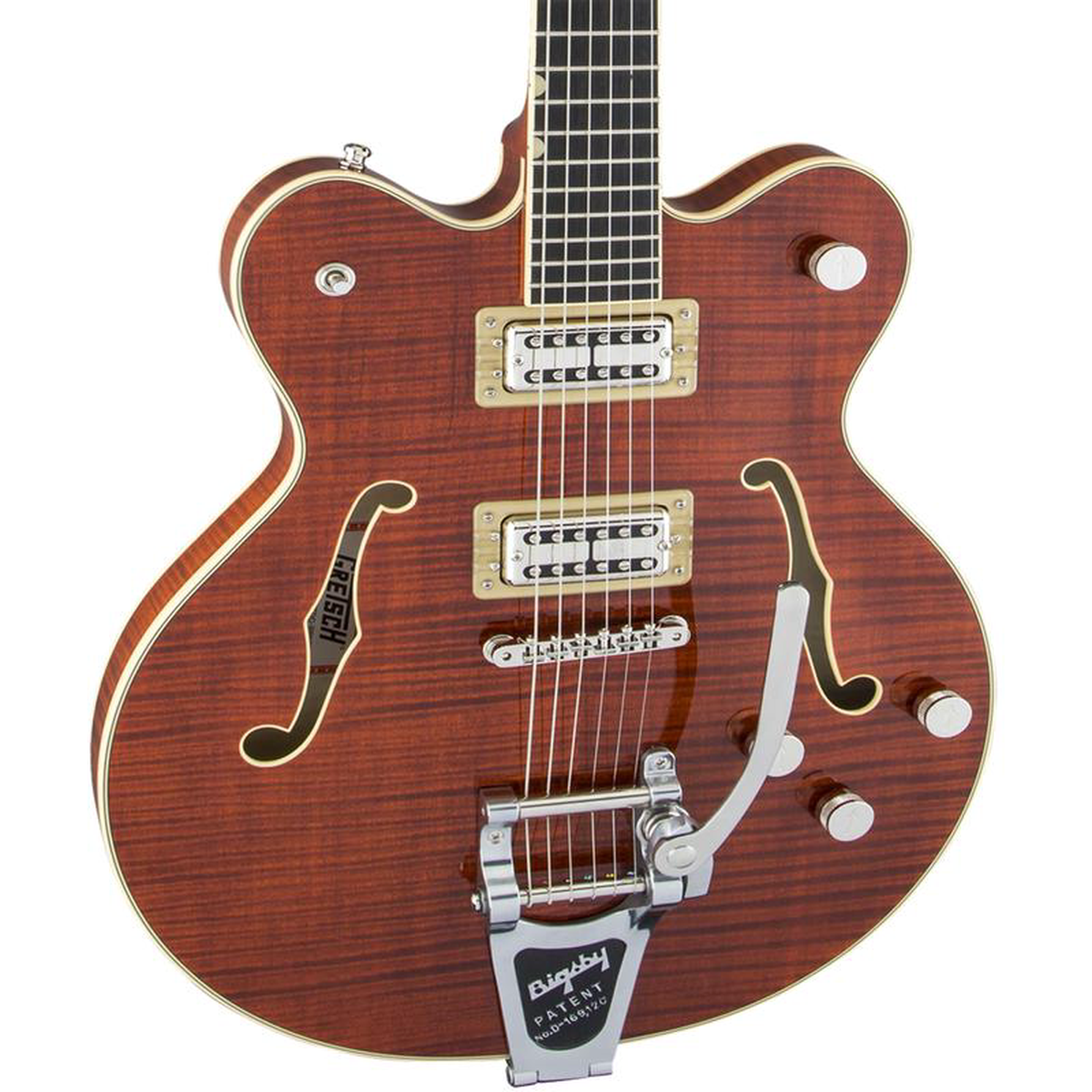 Gretsch G6609TFM Players Ed Broadkaster Hollow-Body Electric Guitar 8211 Bourbon Stain