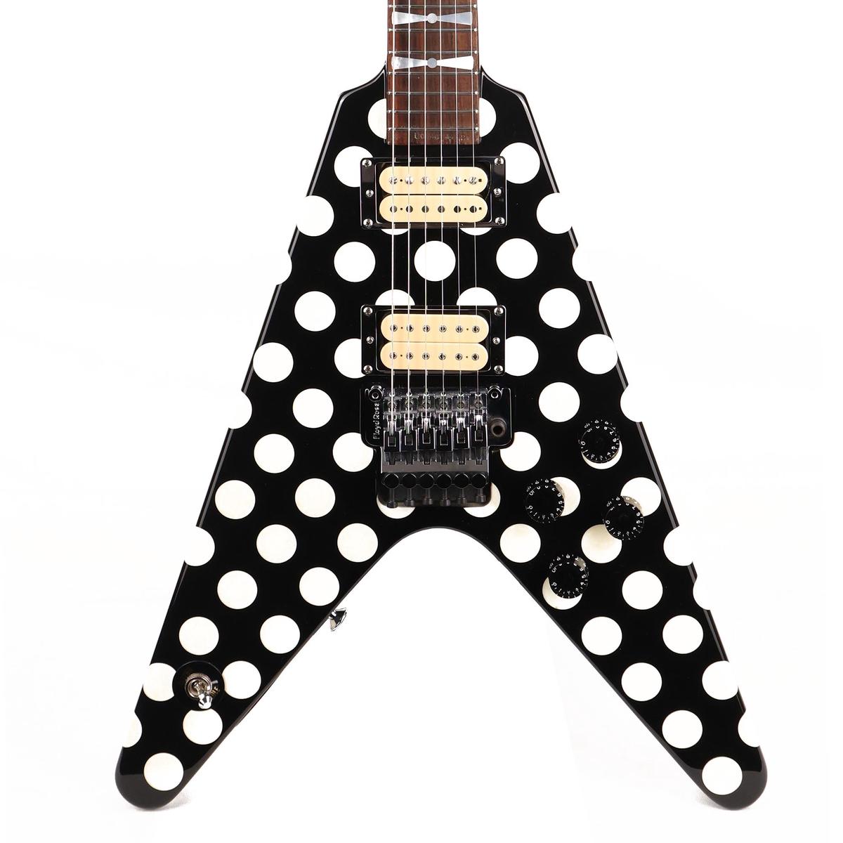 1998 Jackson Limited Edition Randy Rhoads Black and White Polka Dots