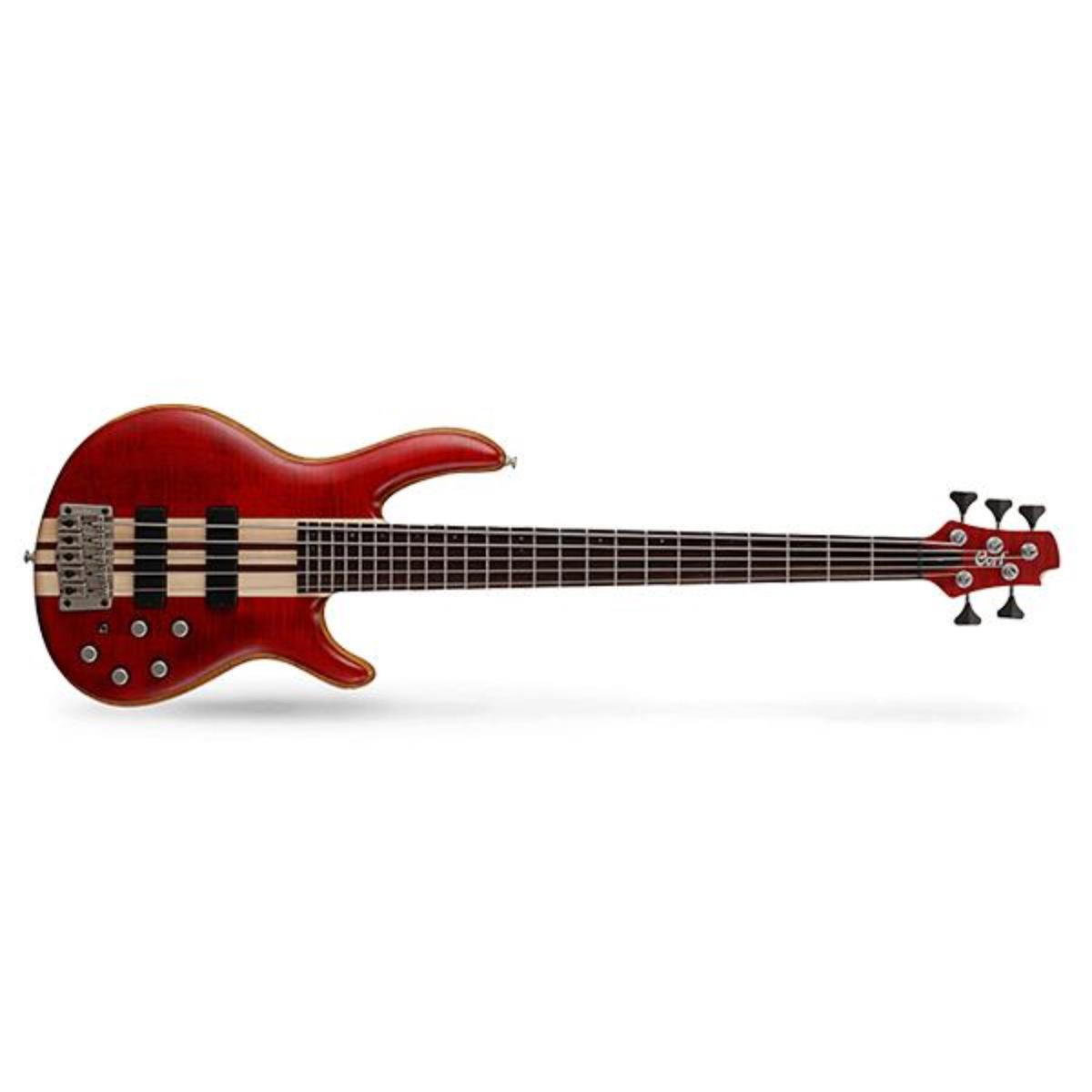 Cort A5 PLUS FMMH 5 String Bass Guitar - Panga Panga Fretboard