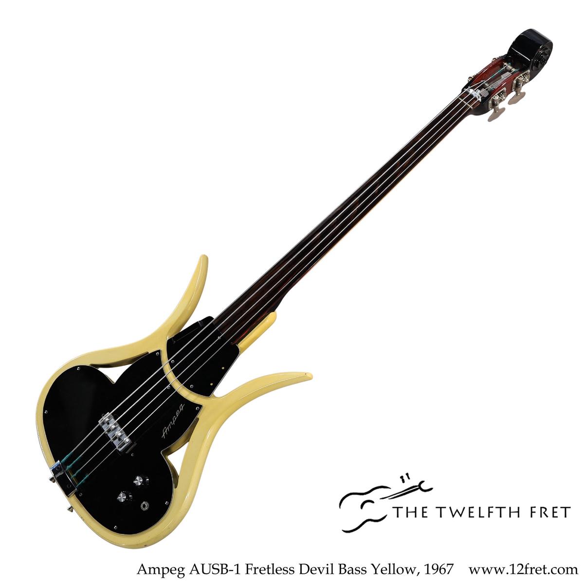 Ampeg AUSB-1 Fretless Devil Bass Yellow, 1967  [USED]