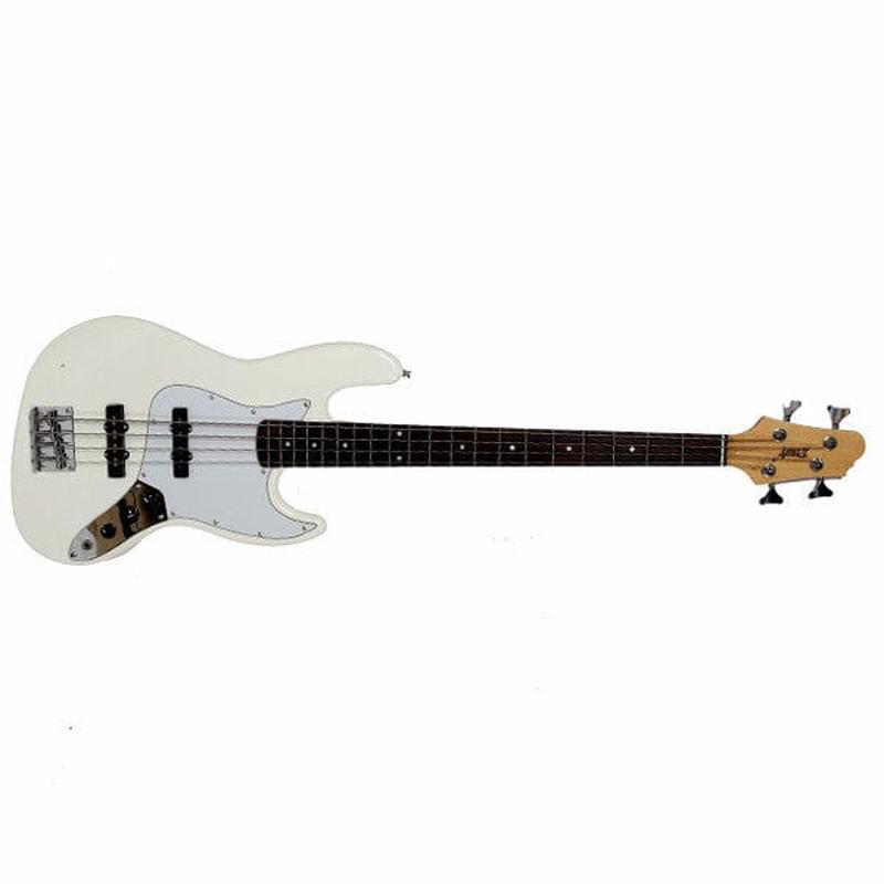Amaze AT1 Bass Guitar - White