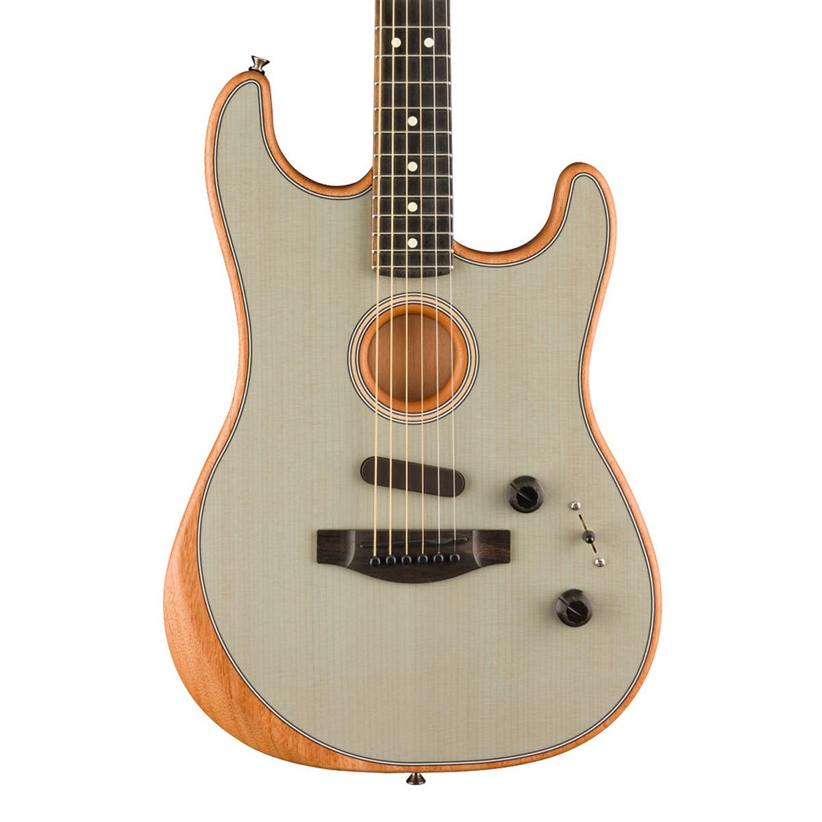 Fender American Acoustasonic Strat Ebony Fingerboard Transparent Sonic Blue