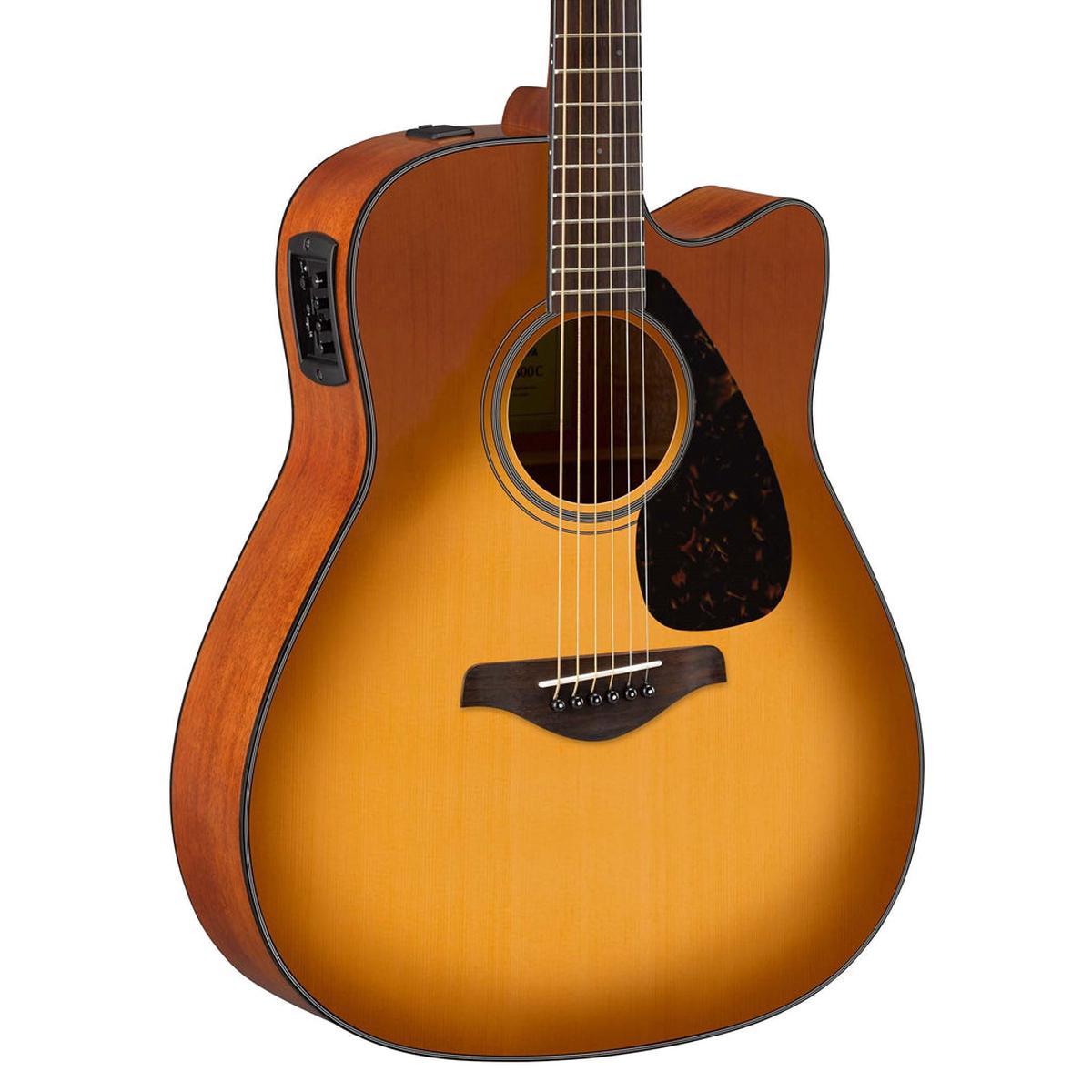 Yamaha FGX800C Dreadnought Cutaway Acoustic/Electric - Sand Burst