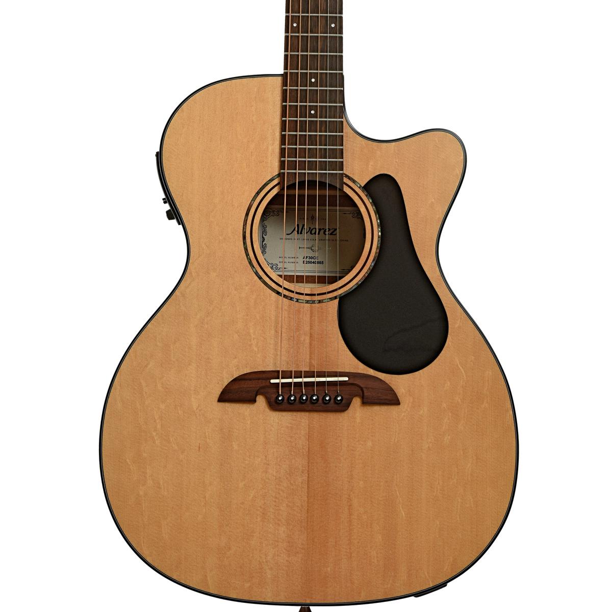 Alvarez Artist Series AF30CE Folk OM Acoustic-Electric Guitar