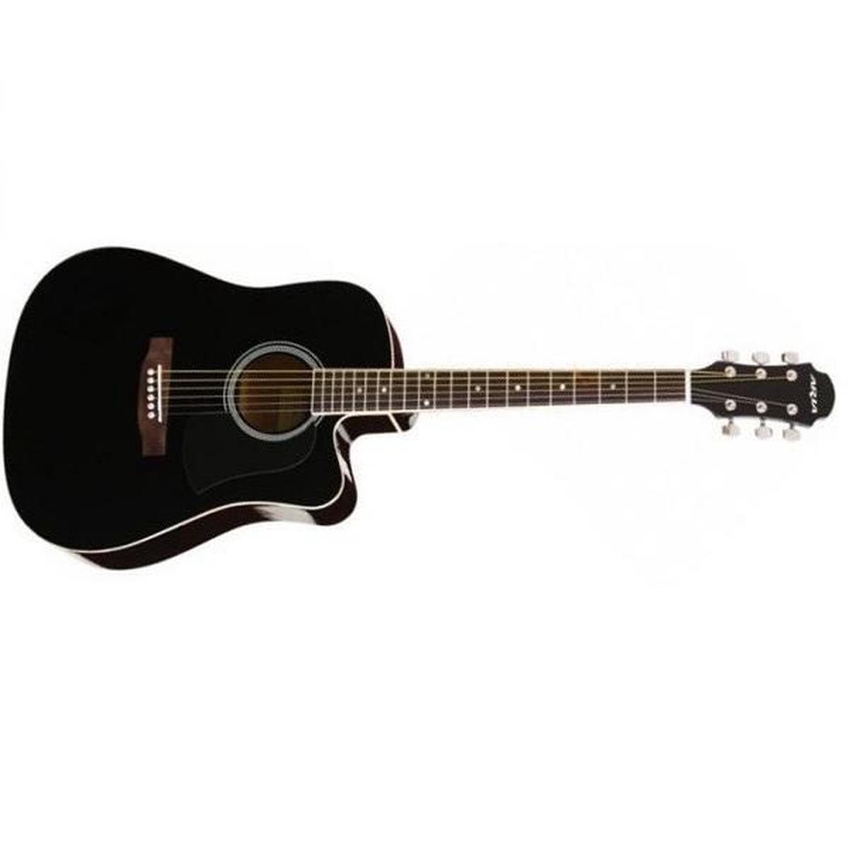 Aria AWN-15CE Electro Acoustic Guitar - Black - Open Box