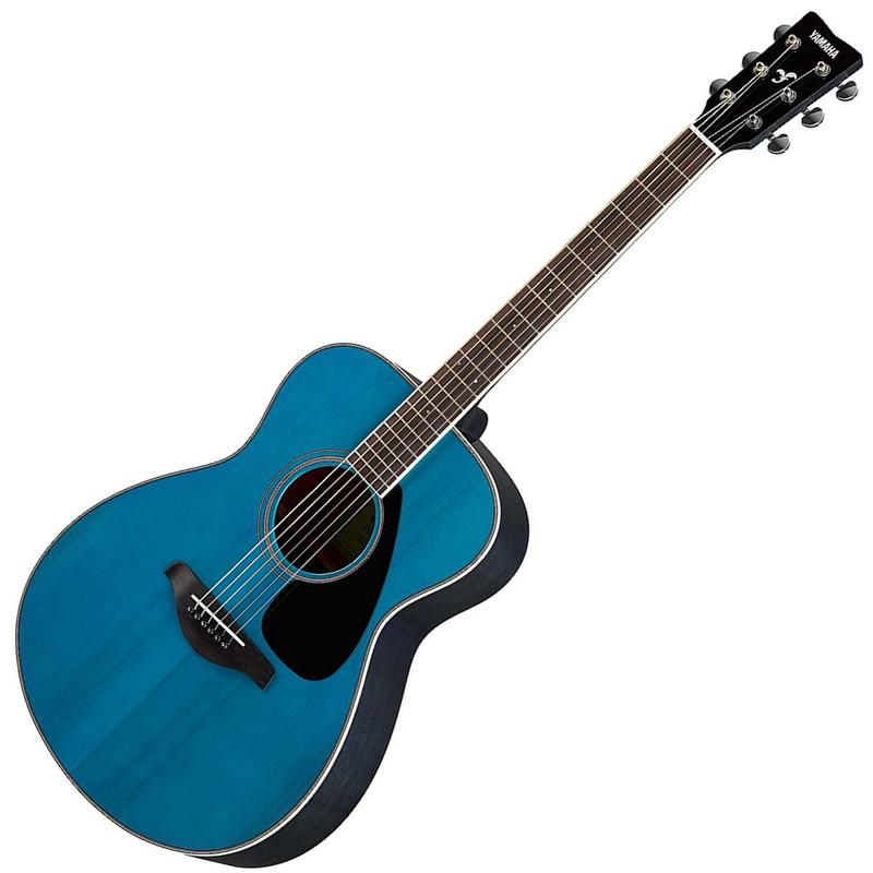 Yamaha Folk Size Acoustic Guitar Solid Spruce Top in Turquoise - FS820TQ