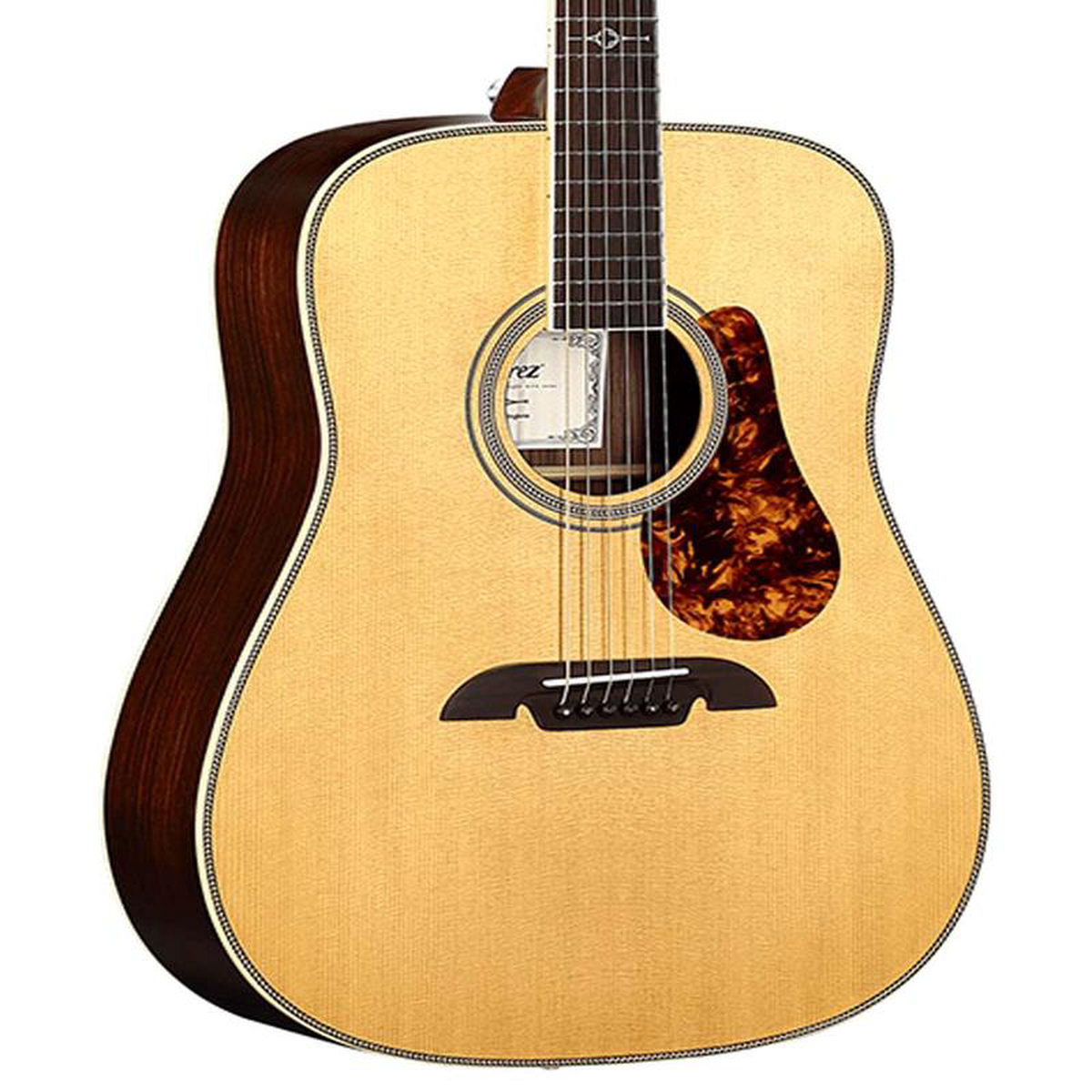 Alvarez MD70 Herringbone Masterworks Dreadnought SpruceRosewood Acoustic Guitar