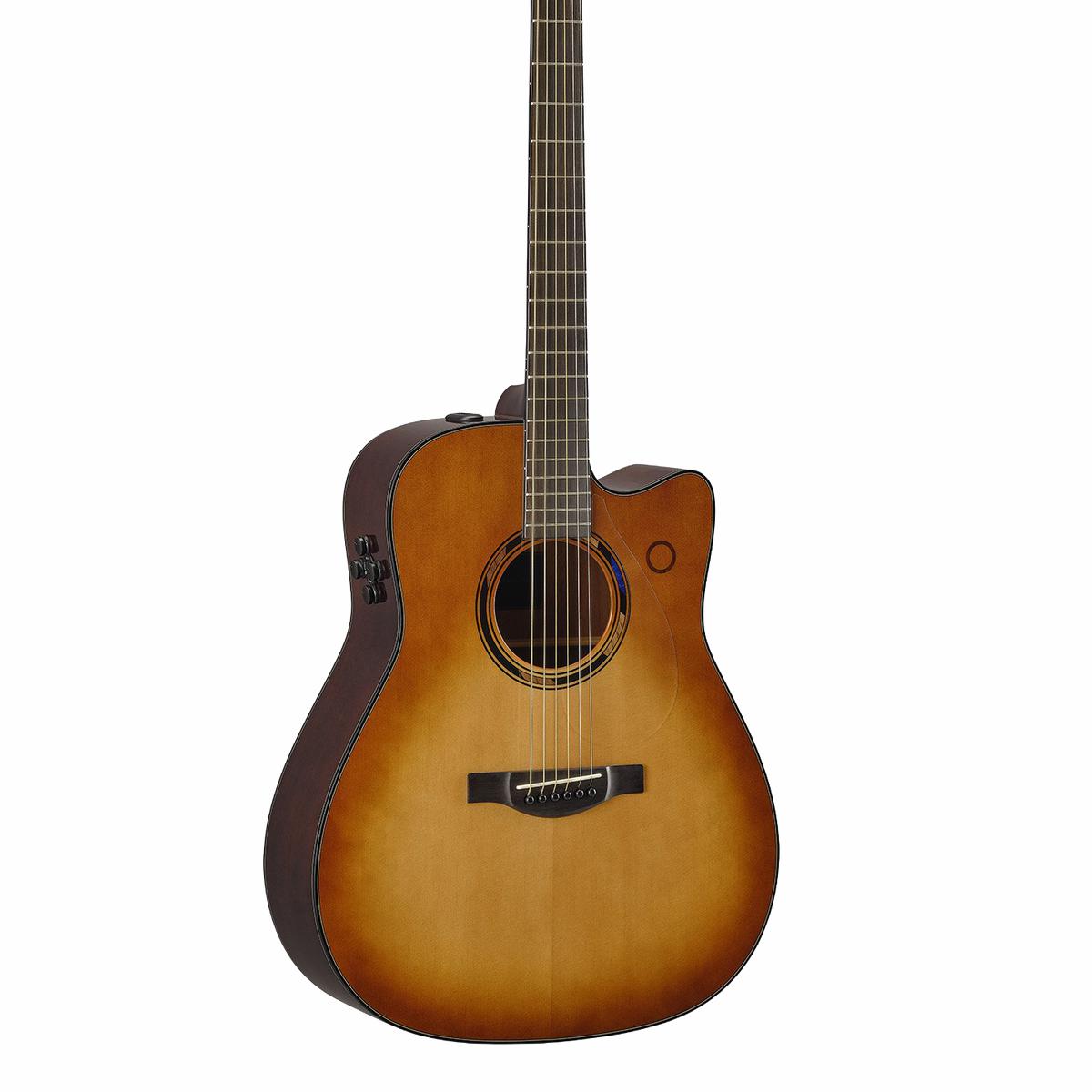Yamaha TAG3 TransAcoustic Dreadnought Acoustic Solid Sitka/Mahogany Reverb Chorus Bluetooth Sand Burst w/Soft Case