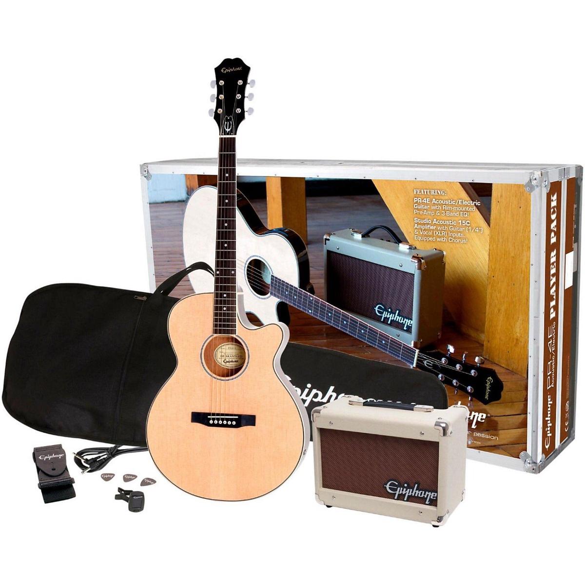 Paquete de Guitarra Electroacstica Epiphone Player Pack PR-4E