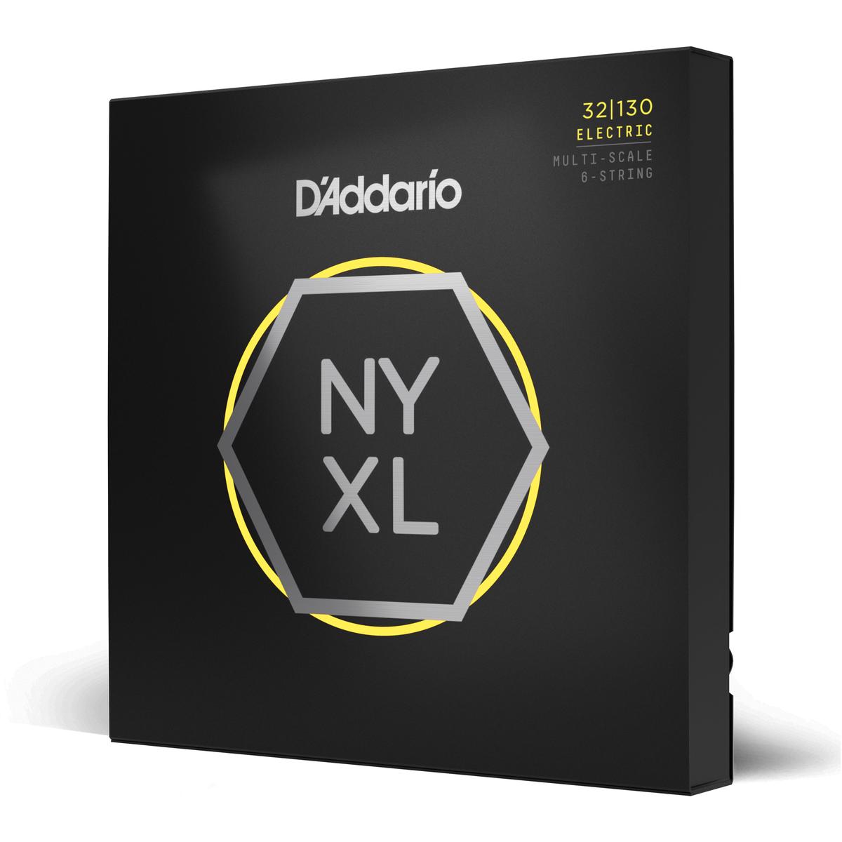D'Addario 32-130 Hybrid Light 6-String, Multiscale, NYXL Bass Guitar Strings