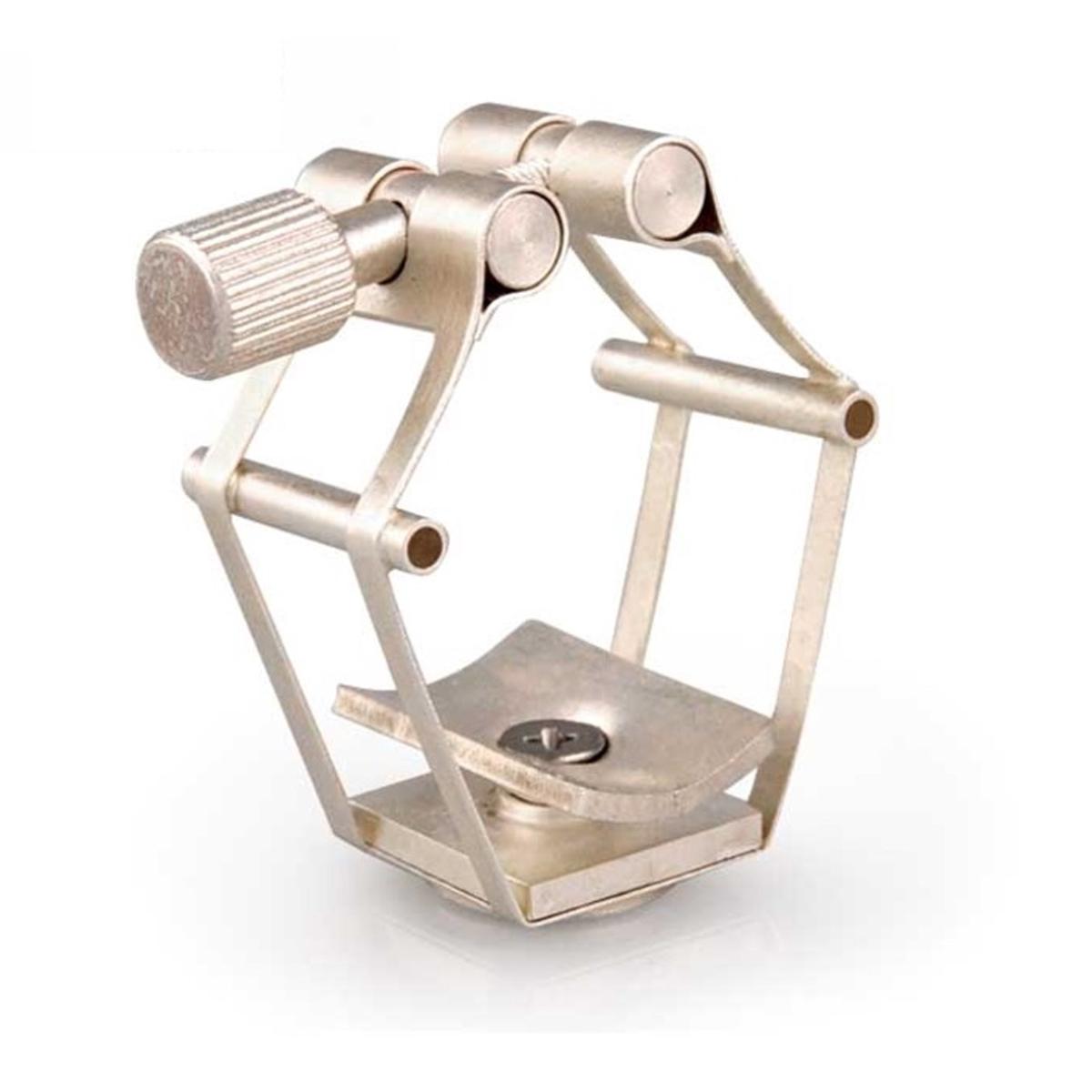 Francois Louis Pure Brass Ligature, Tenor Saxophone, Size XL Silver for Hard Rubber Mouthpieces