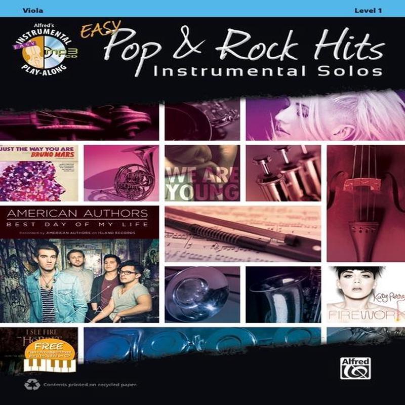 Easy Pop and Rock Hits for Viola with CD