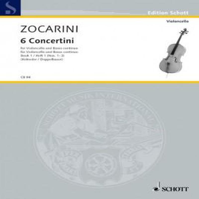 Zocarini, Six Concertini Book 1 for Cello and Piano (Schott)