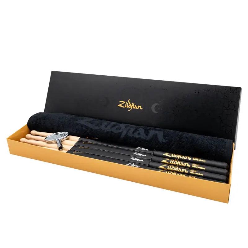 Zildjian 5B Dip Drum Stick Bundle - 4 Pairs w/FREE Towel & Drum Key