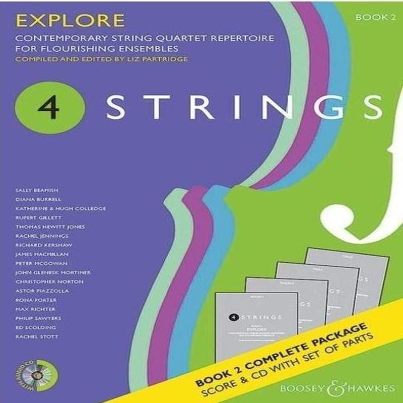 4 Strings - Explore Book 2 for String Quartet Score with Parts and CD