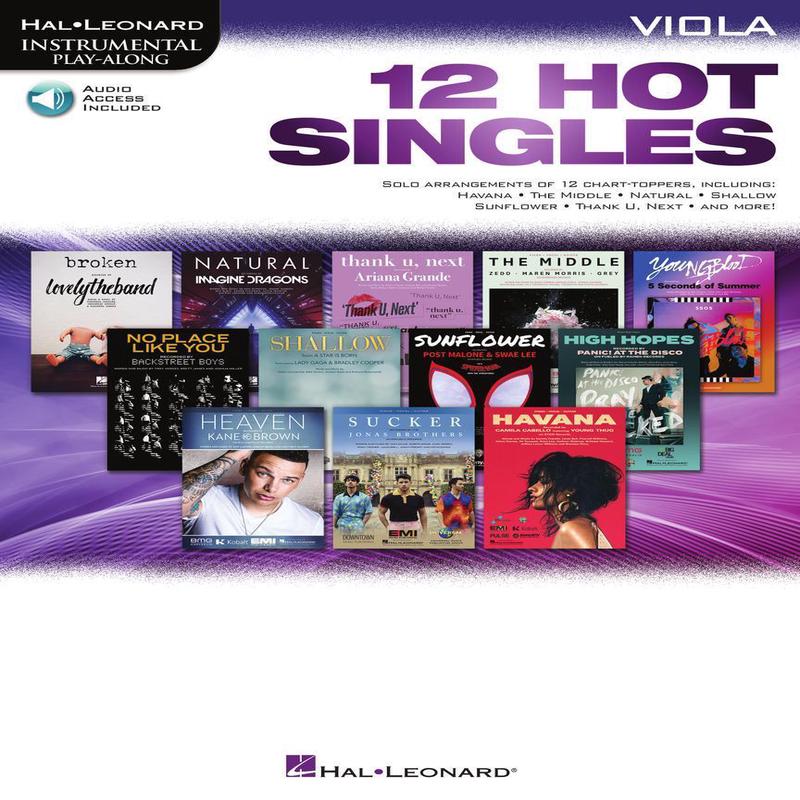 12 Hot Singles for Viola with Online Accompaniments