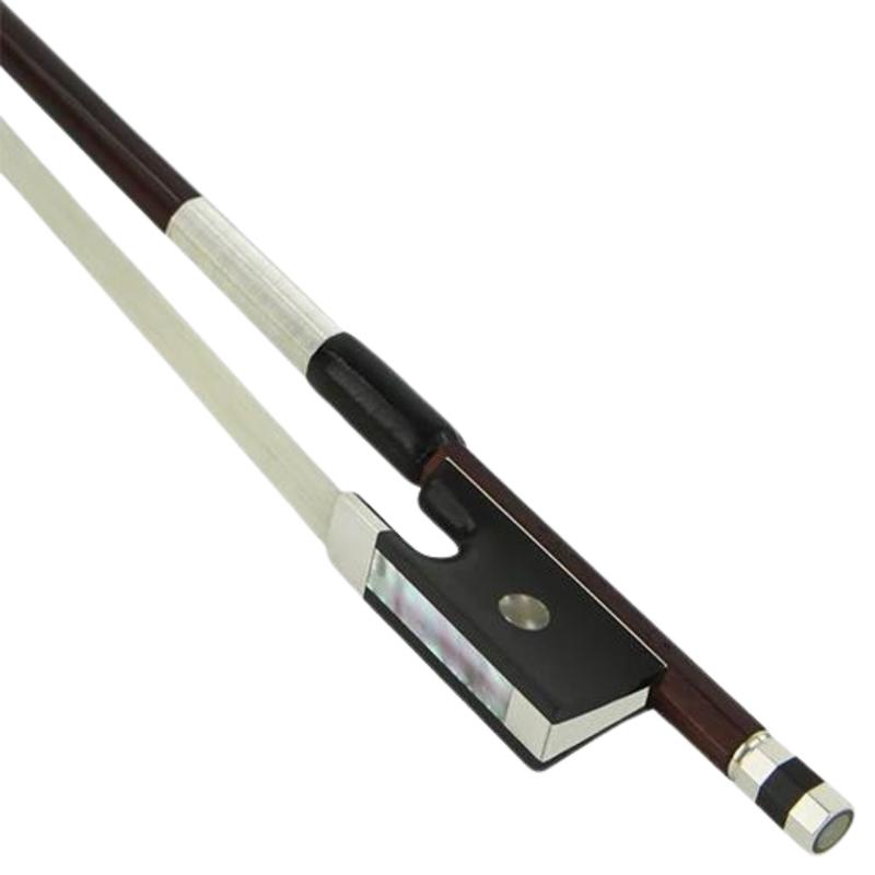 *Alfred Knoll* Pernambuco Silver Mounted Violin Bow with Round Stick 4/4