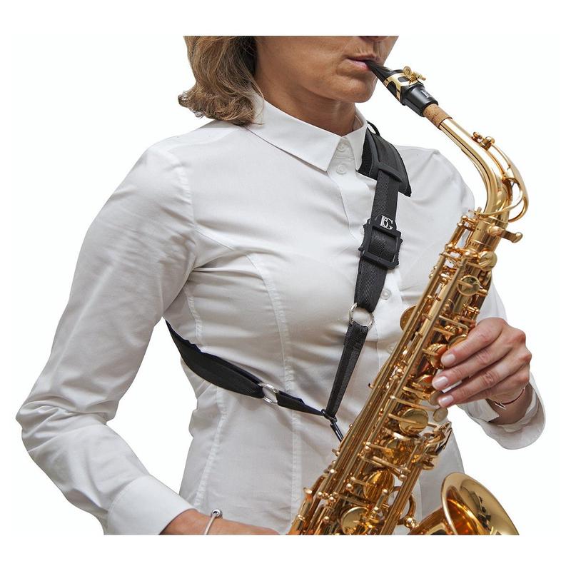 BG Leather Saxophone Shoulder Strap with Metal Hook