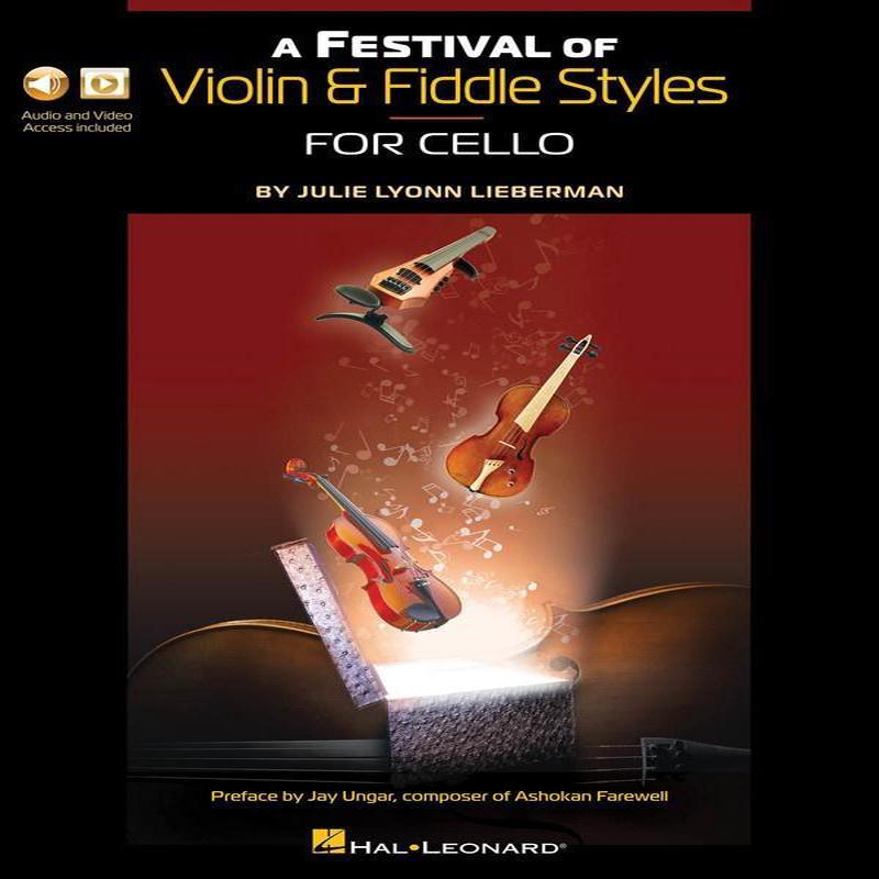 A Festival of Violin and Fiddle Styles for Cello with Online Accompaniments