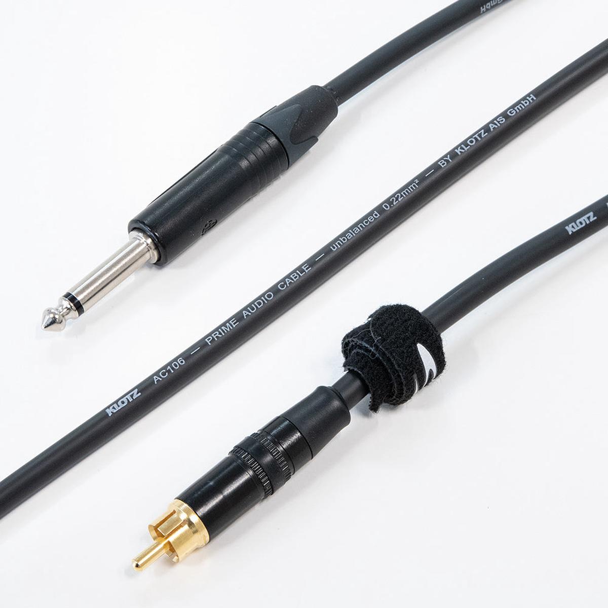 Klotz & Neutrik RCA to Mono Jack Cable - 3m