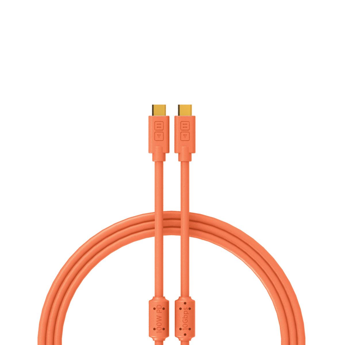 DJ TechTools Chroma Cables USB-C to C 1m - Orange