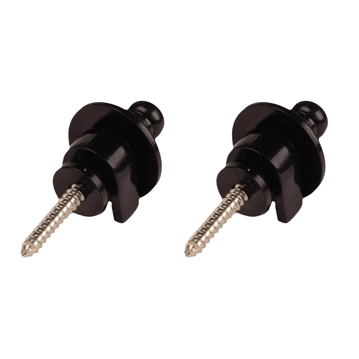 Black Horseshoe Style Strap Locks -2 Pack