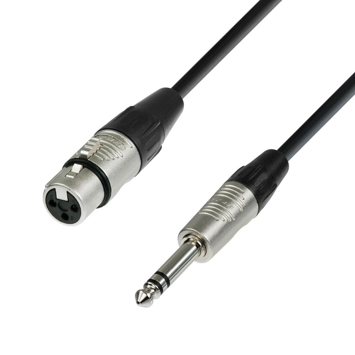 Adamhall 4 STAR Rean XLR Female - Jack TRS Balanced Cable 10m (K4BFV1000)
