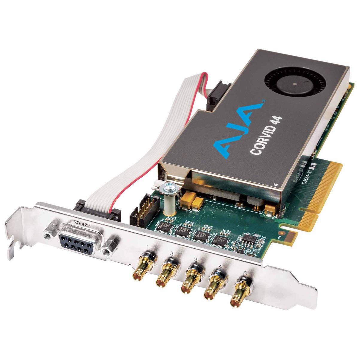 AJA Corvid 44-T - Standard-profile 8-lane PCIe, 4 x SDI