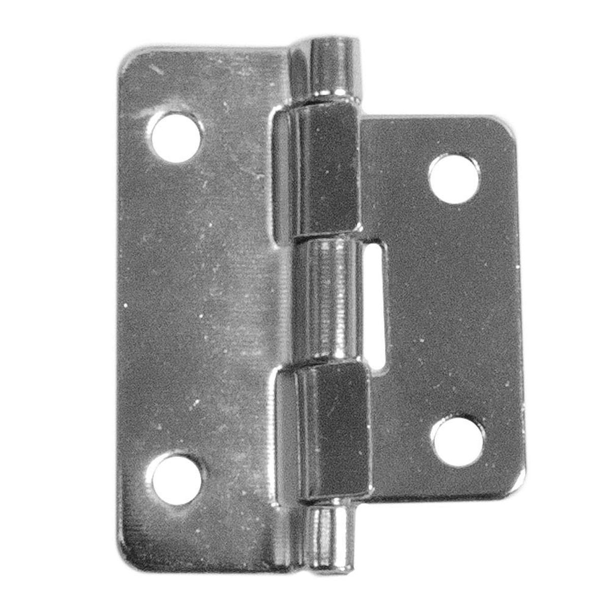 Chrome Lift Off Hinge - 2 Piece