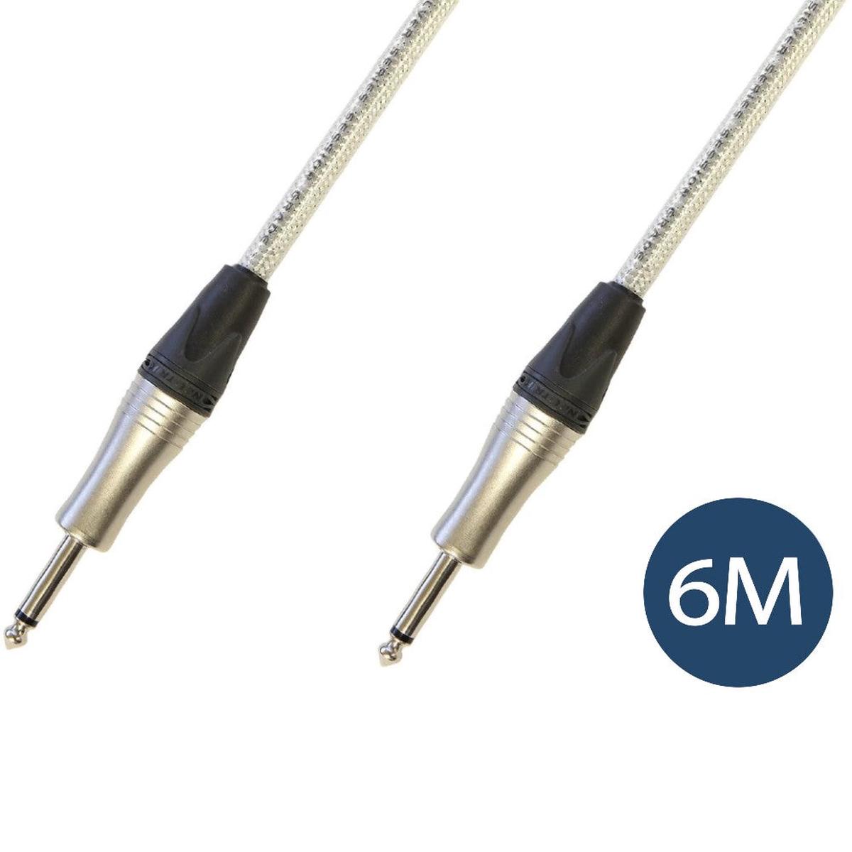 Studiocare Ultra Lo-Cap 6m Silver Core Session Grade Guitar Cable