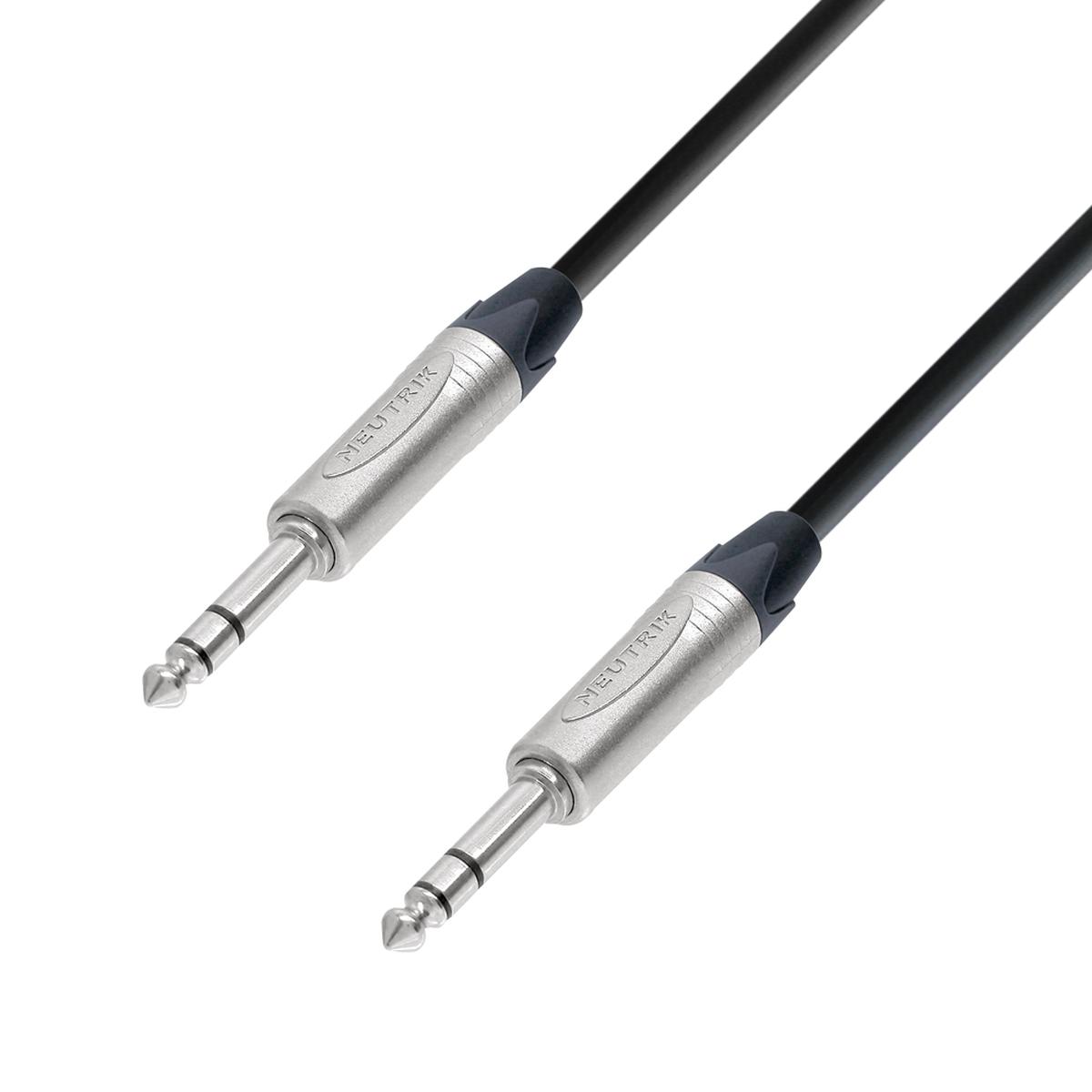 Adamhall 5 STAR Neutrik 6.3mm TRS Jack - 6.3mm TRS Jack Cable 1.5m (K5BVV0150)