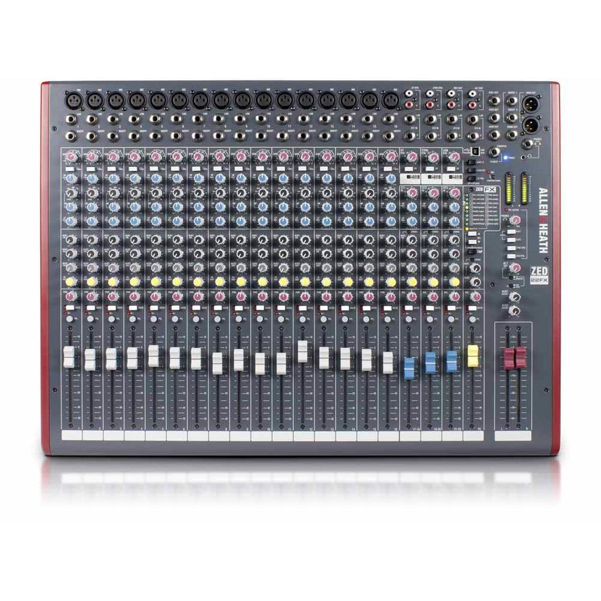 Allen & Heath ZED22FX - 16 Mic Inputs, 3 Stereo Inputs, USB & FX