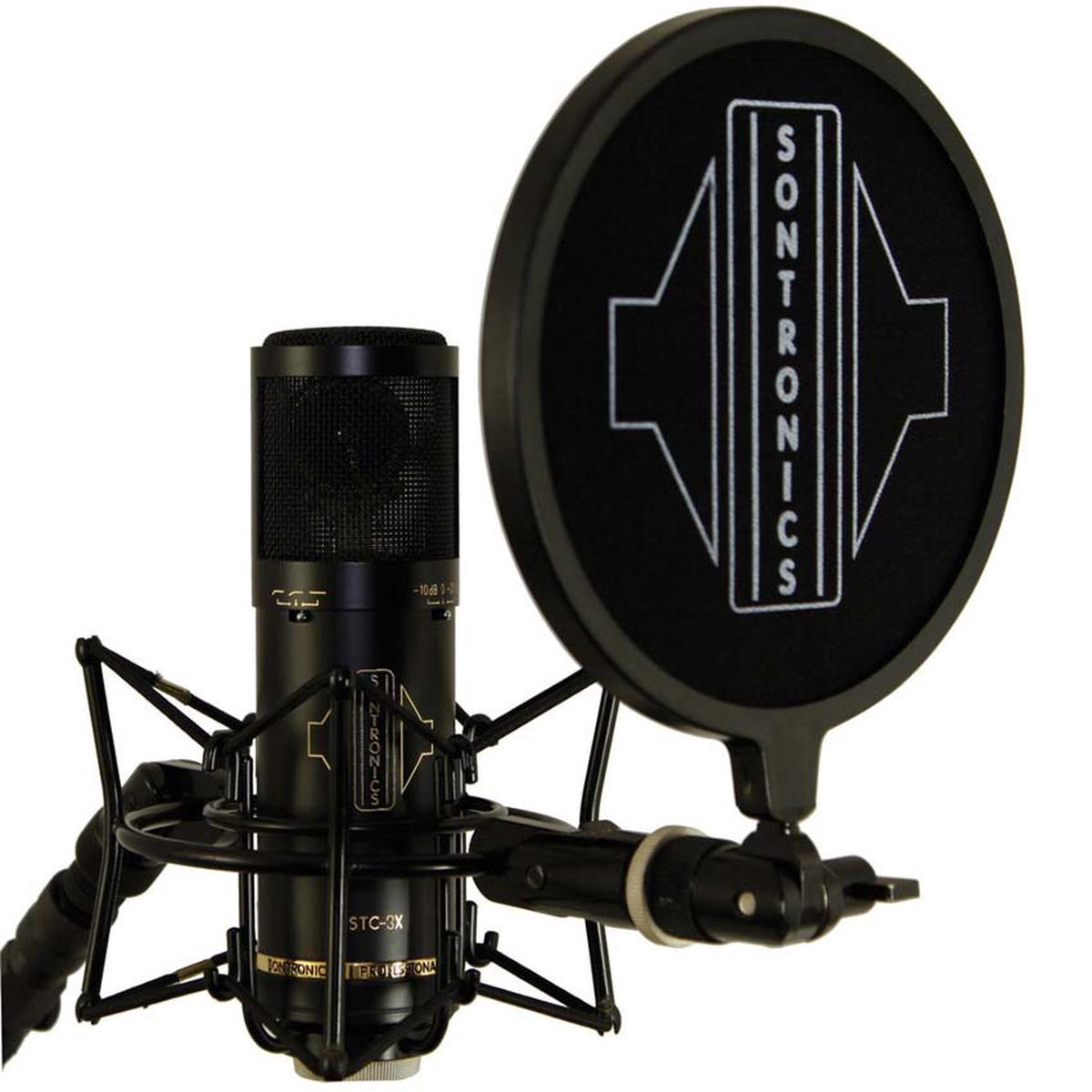 Sontronics STC-3X Pack Black three-pattern condenser mic with accessories