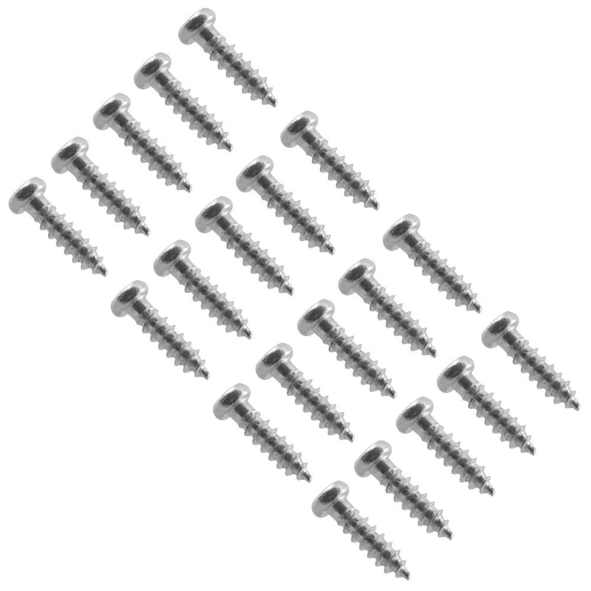 20 Pack of Chrome Replacement Screws for Guitar Tuner Machine and Luthier Projects