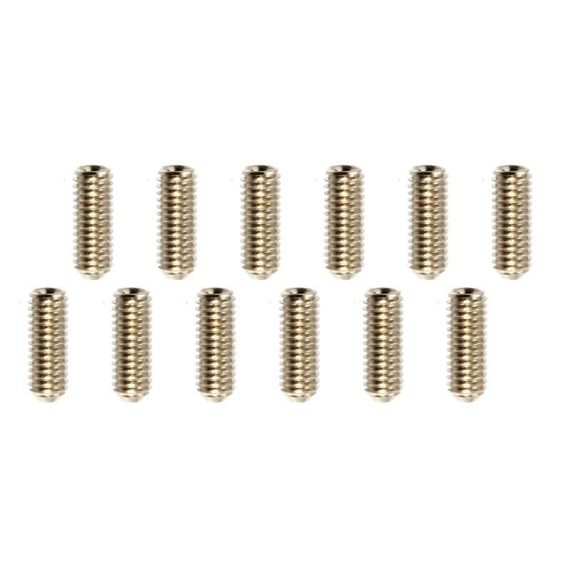 Allparts  HEX HEAD GUITAR BRIDGE HEIGHT SCREWS in NICKEL (Pack of 12) - GS0049001