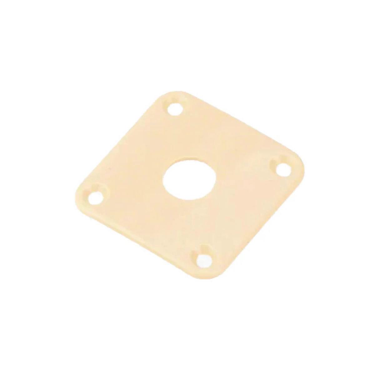 Allparts Jack Plate to suit Les Paul - Cream Plastic