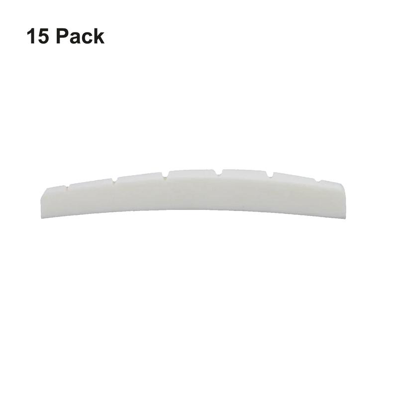 Allparts Pack of 15 RADIUSED SLOTTED BONE NUT FOR FENDER GUITARS - BN0206BU0