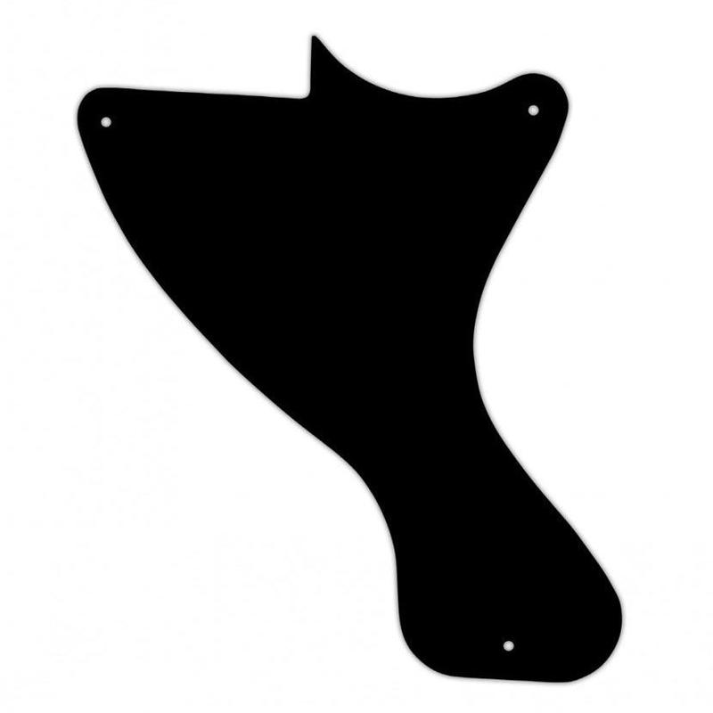Wd Music Thin Black Pickguard for Les Paul Junior - LPJOC1901T