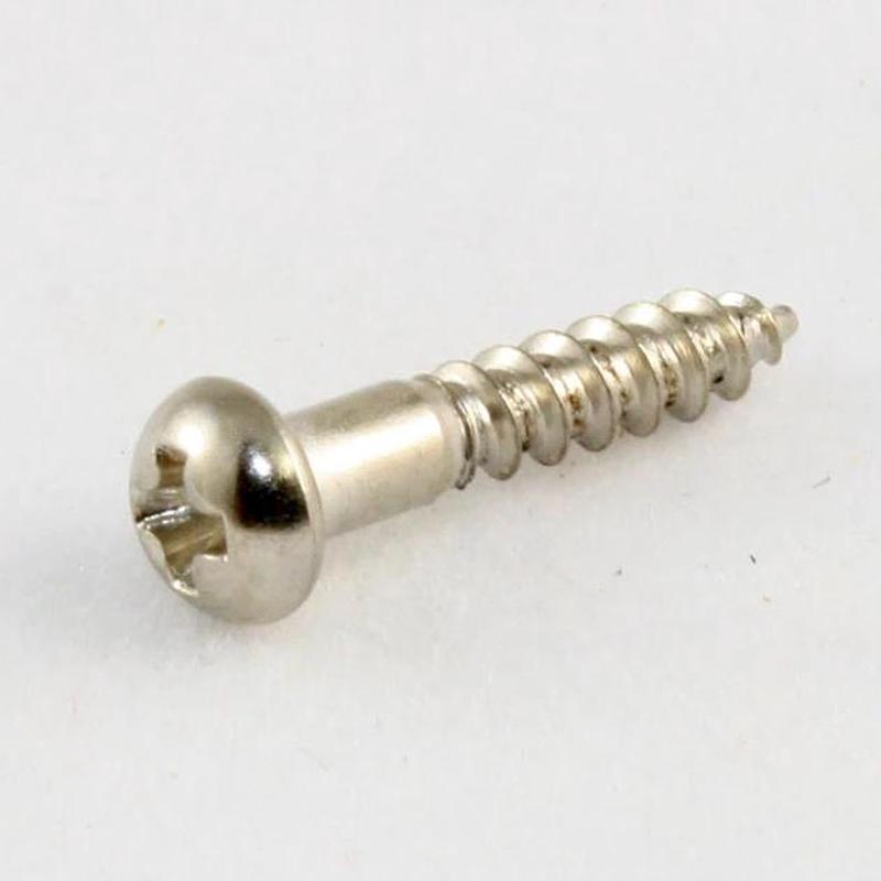 Allparts 5 Piece Bridge Mounting #8 x 1 Inch Screws Chrome - GS0063010
