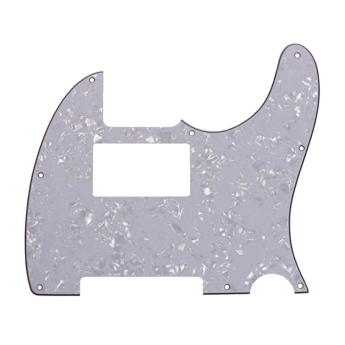 White Replacement 3 Ply Tele Style Humbucker Pickguard for Standard Tele Electric Guitar