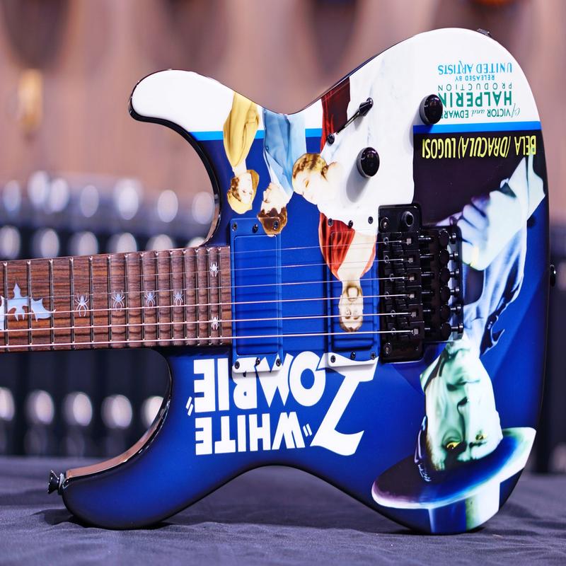 ESP White Zombie Kirk hammett signature