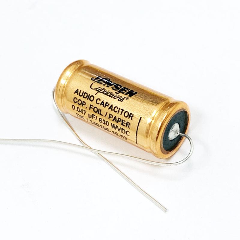 Jensen Copper Foil PAPER IN OIL Guitar Cap .047 uF Capacitor 630v