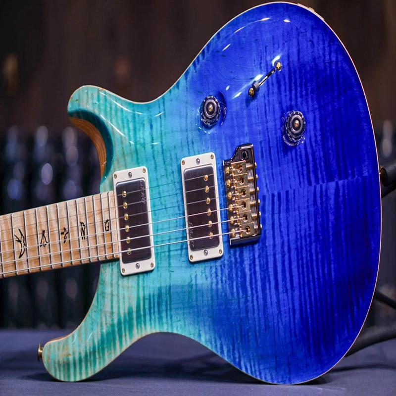 PRS Custom 24 Wood Library Blue Fade 0369344
