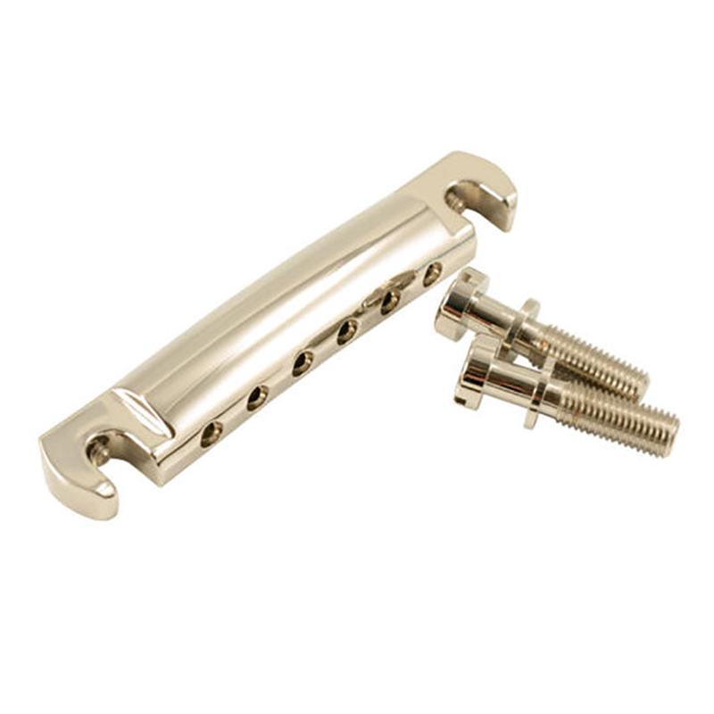 Kluson USA Lightweight Aluminum Wraparound Tailpiece Nickel KWRAPAL-N