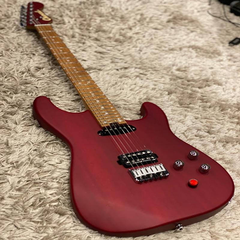 Charvel Limited Edition Justin Aufdemkampe Signature Pro-Mod SD24 - Transparent Red