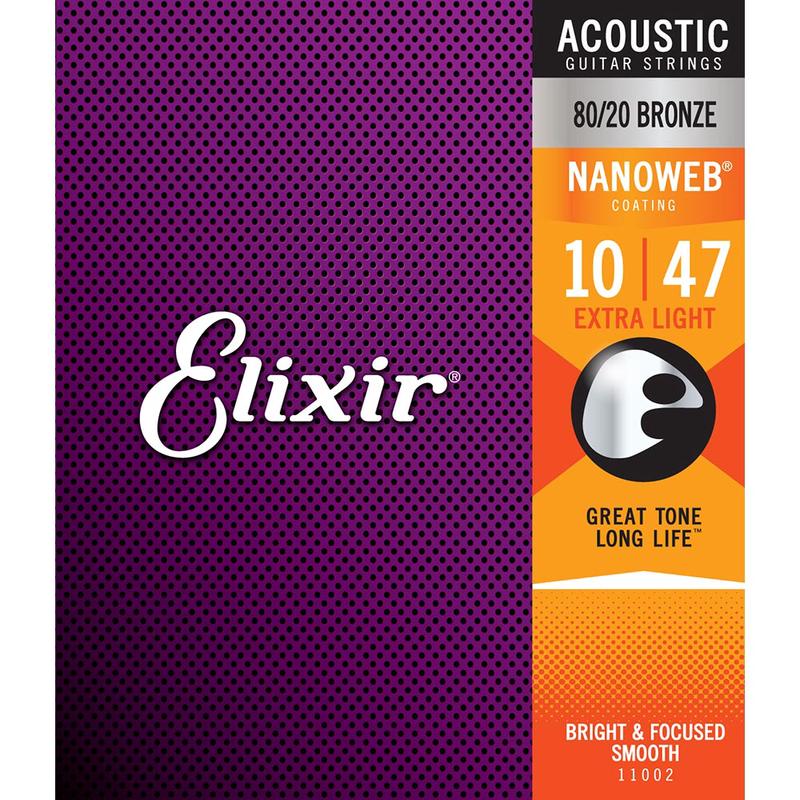 Elixir X-Light 10-47 Nanoweb 80/20 Bronze