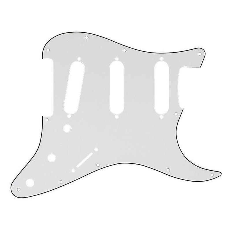 Fender 11-Hole Modern 3-Ply Stratocaster Parchment Pickguard 0991374000