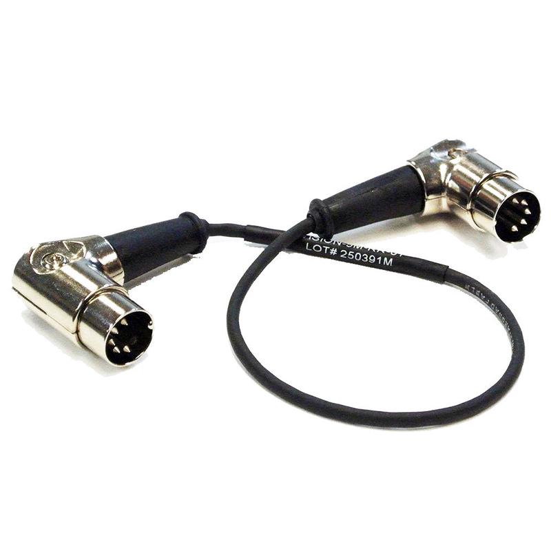 3 Foot (91.44 cm) USA Quality Made Right Angle MIDI Cable .12"