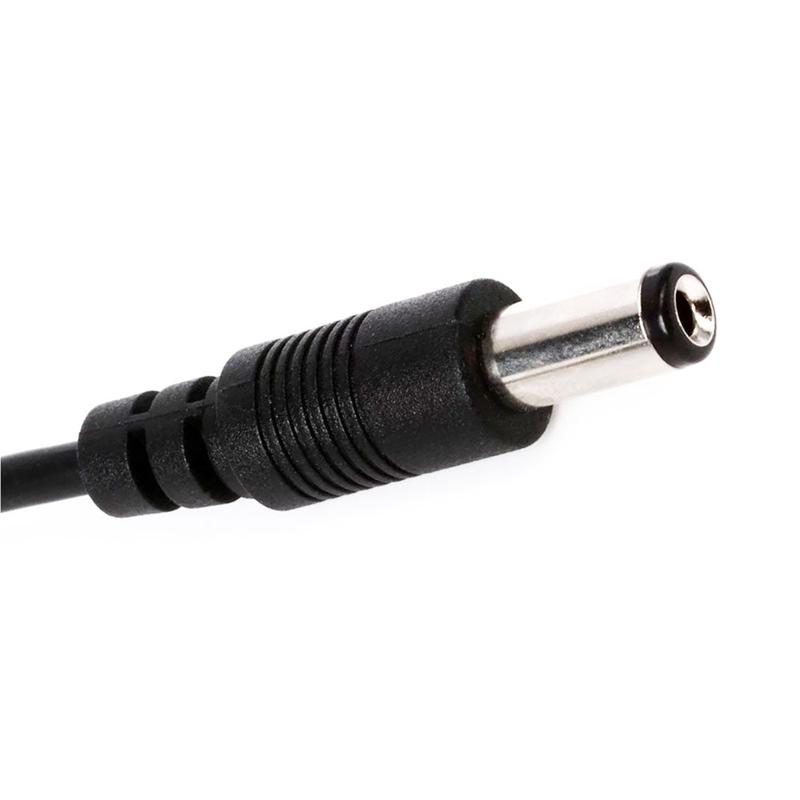 Cioks 1050-1 Flex Power Cable 50cm (20) with 5,5/2,1mm Center Negative DC Plug