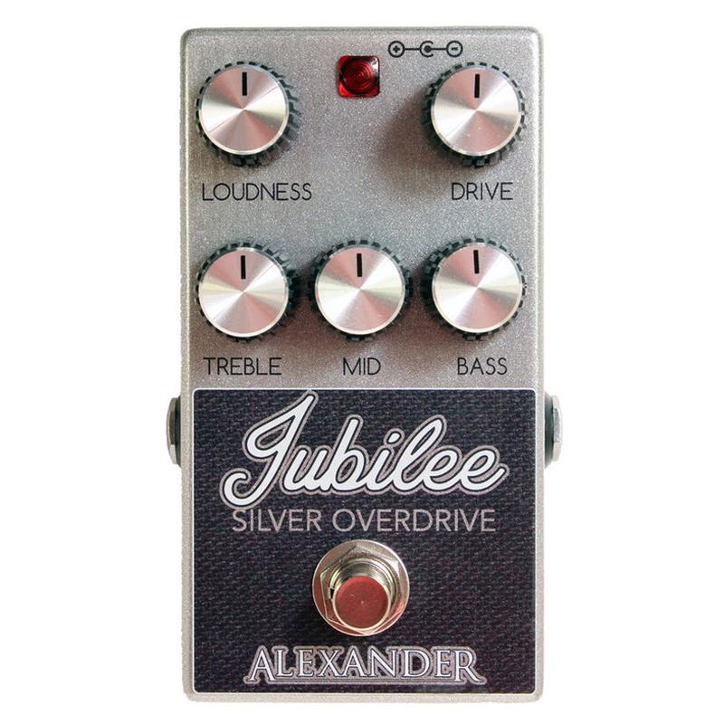 Alexander Pedals Jubilee Silver Overdrive Electric Guitar Effects Pedal